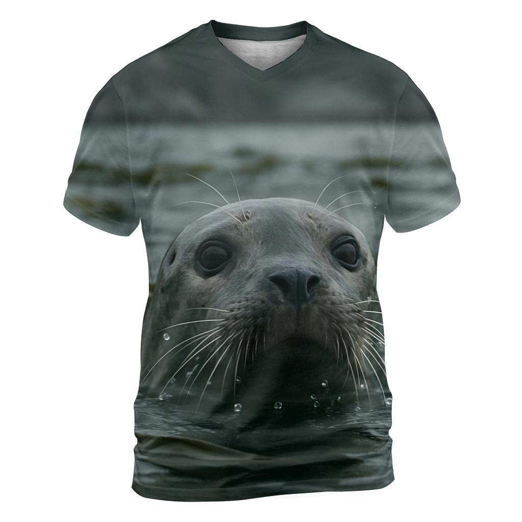 Kelp Cutwater Harbor Seal unique graphic print tees