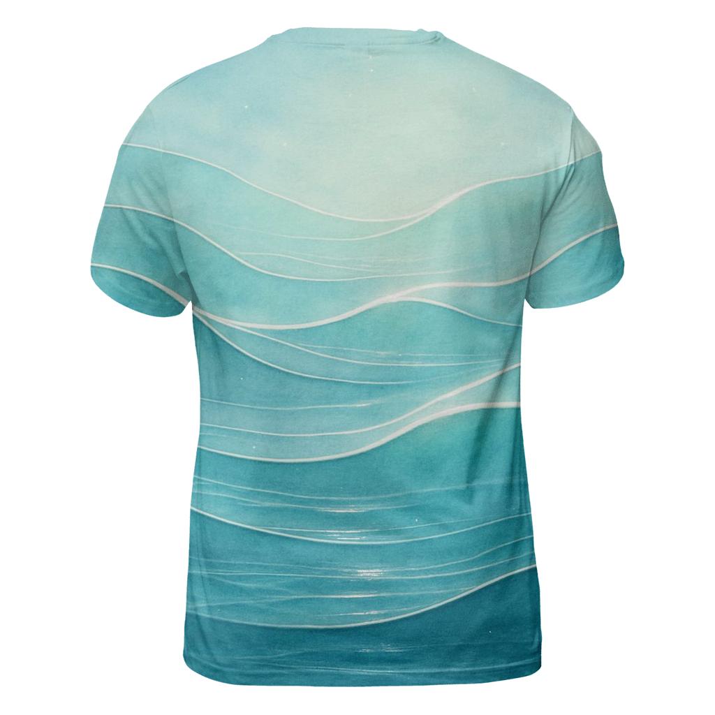 Serene Wave Of Light designer pattern shirts