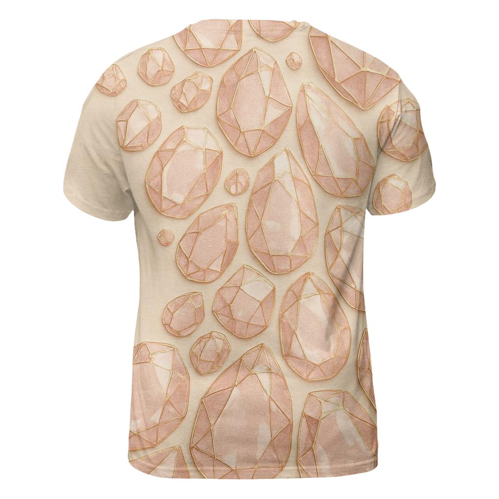 Rose Gold Gemfall personalized full print shirts
