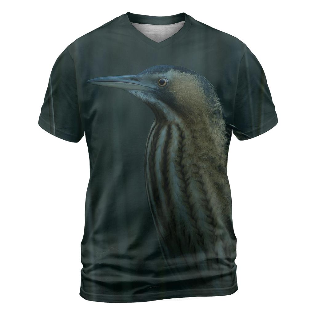 Marsh Nightwatch Bittern vibrant all-over design tees