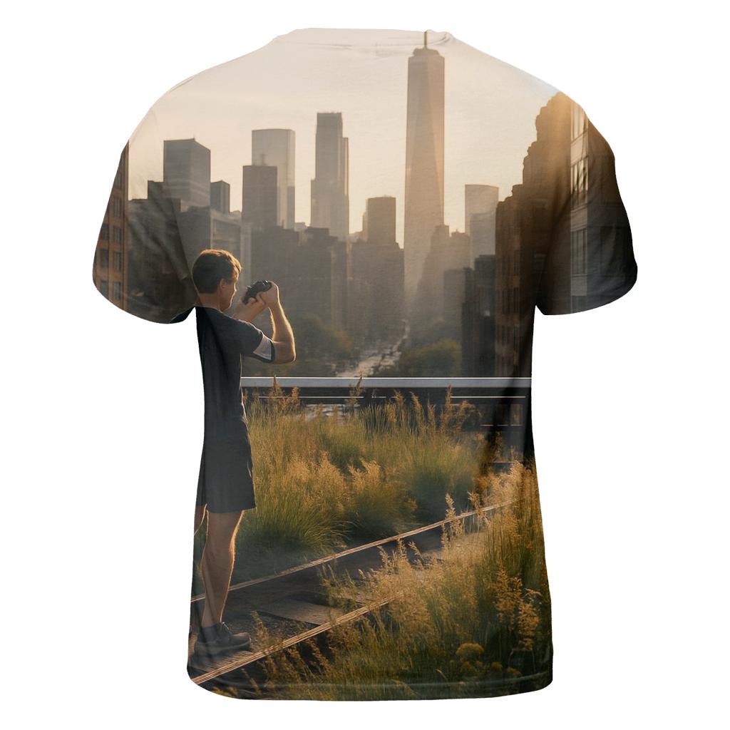 Sunrise From Highline Meadow designer pattern shirts