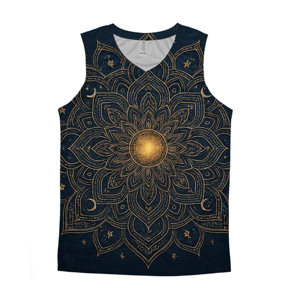 Celestial Line Mandala designer workout tanks