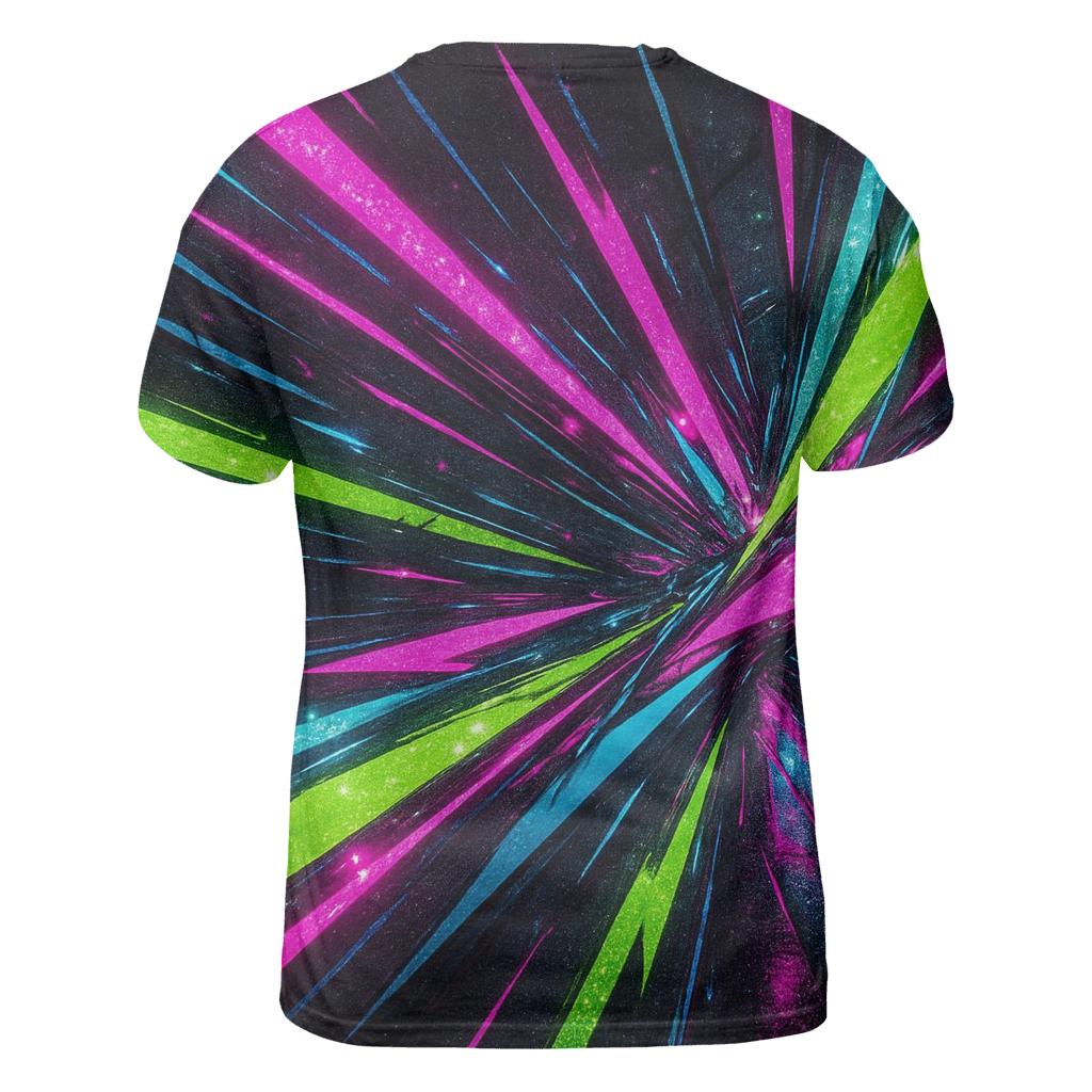 Electric Neon Prism Riot trendy printed shirt styles