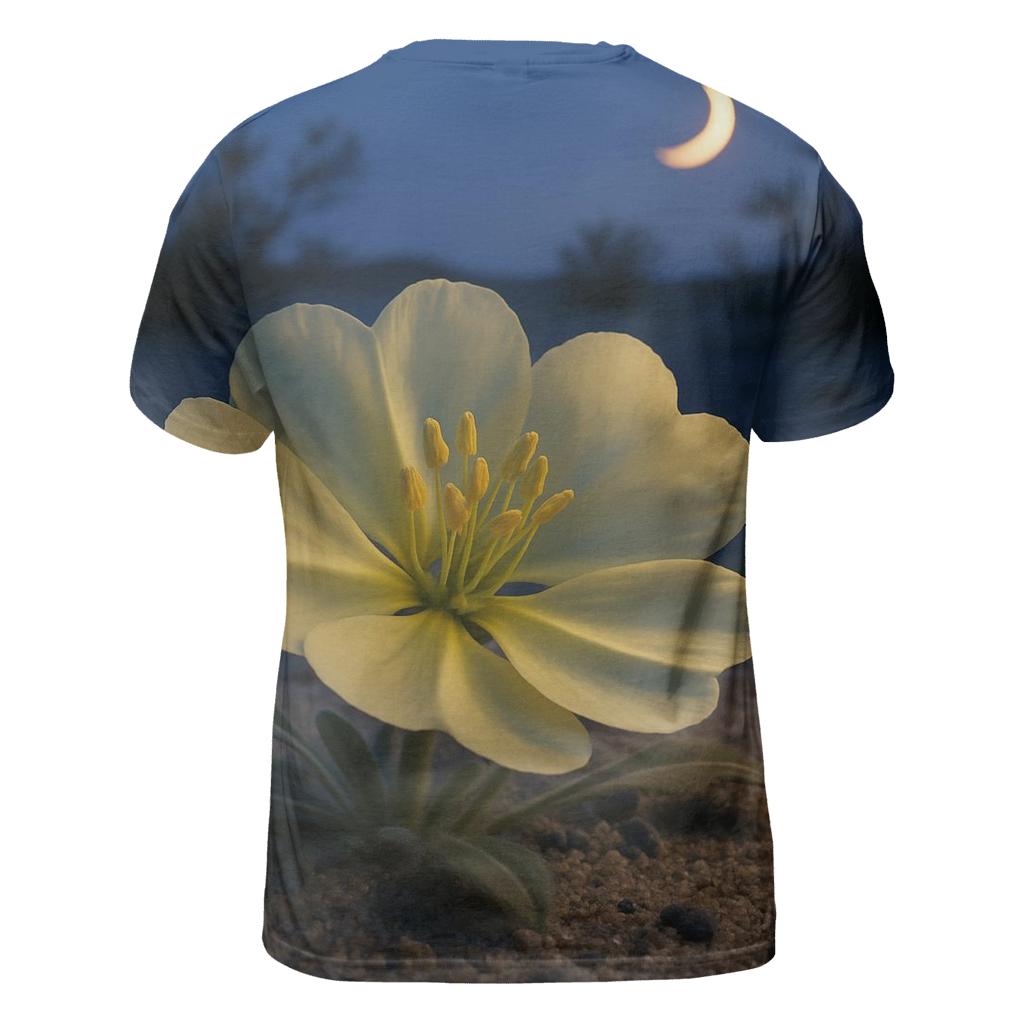 Desert Evening Bloom Crescent trendy printed shirt styles