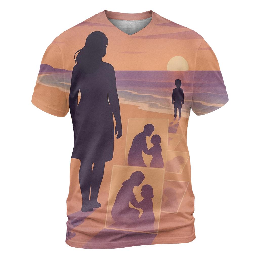 Footprints In The Heart designer pattern shirts