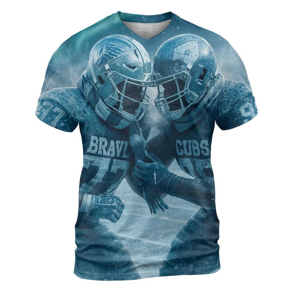 Frozen Field Faceoff statement graphic shirts