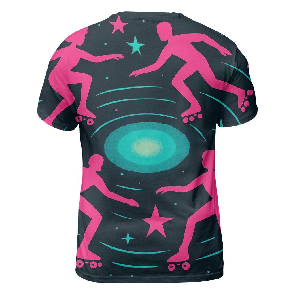 Cosmic Roller Rink designer pattern shirts