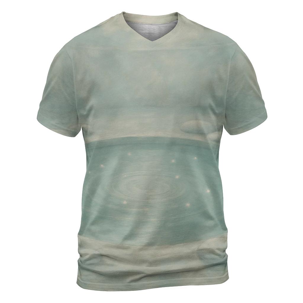 Pool Of Reflective Light artistic all-over print tops
