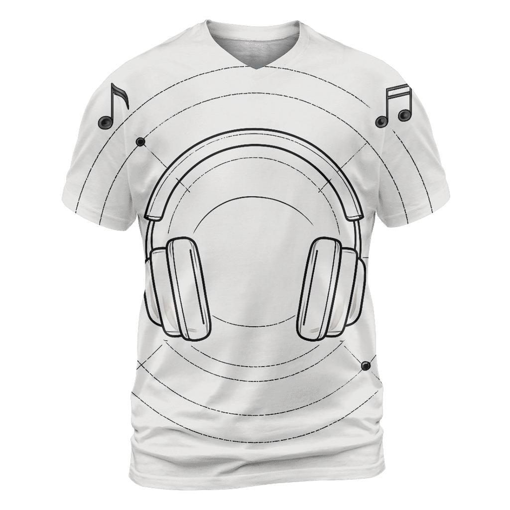 Headphone Orbit Diagram designer pattern shirts