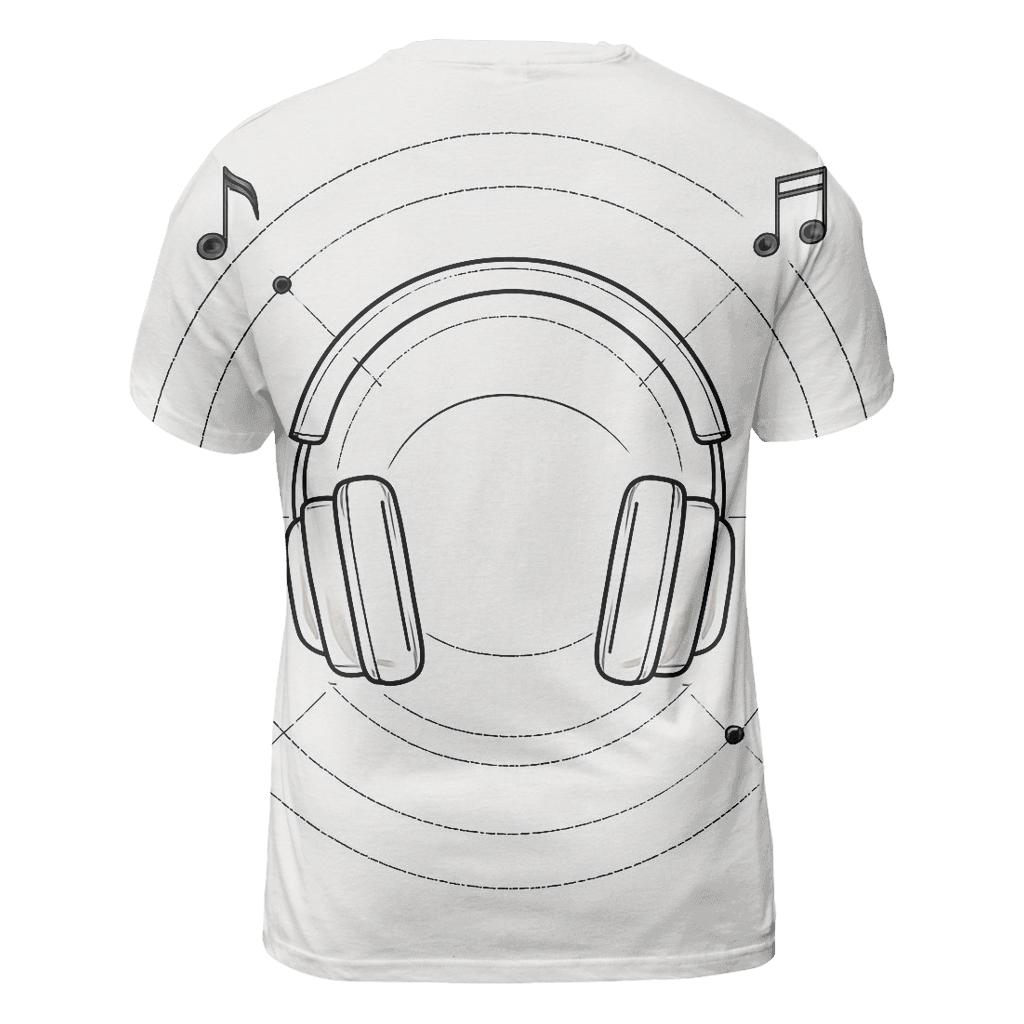 Headphone Orbit Diagram designer pattern shirts