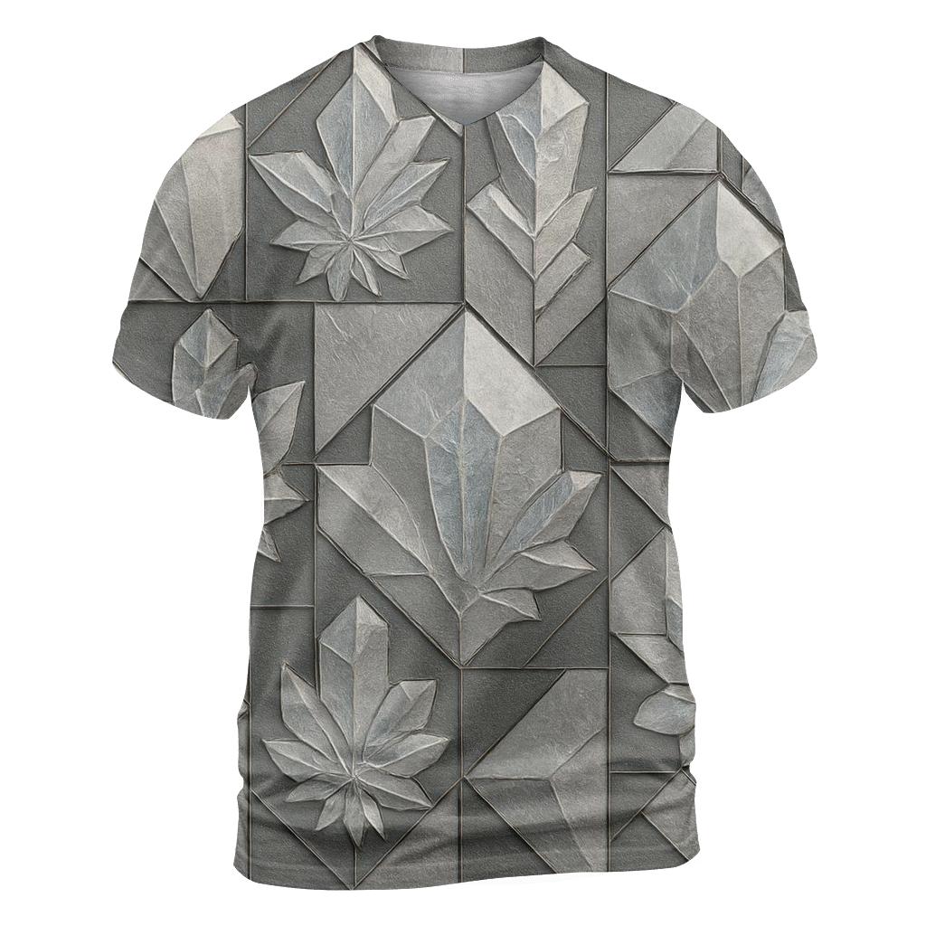 Frosted Crystal Mosaic trendy printed shirt styles