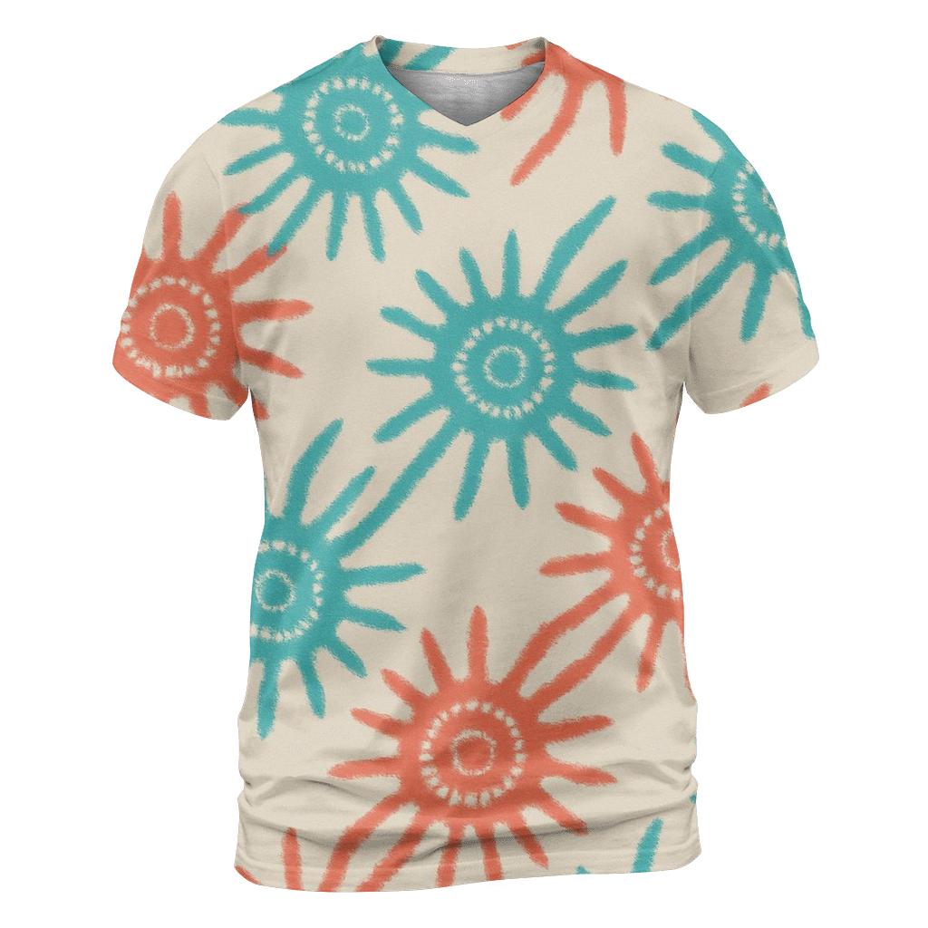 Diagonal Kumo Sail trendy printed shirt styles