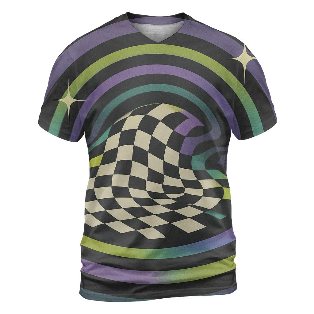 Hologram Checker Rhythm designer pattern shirts