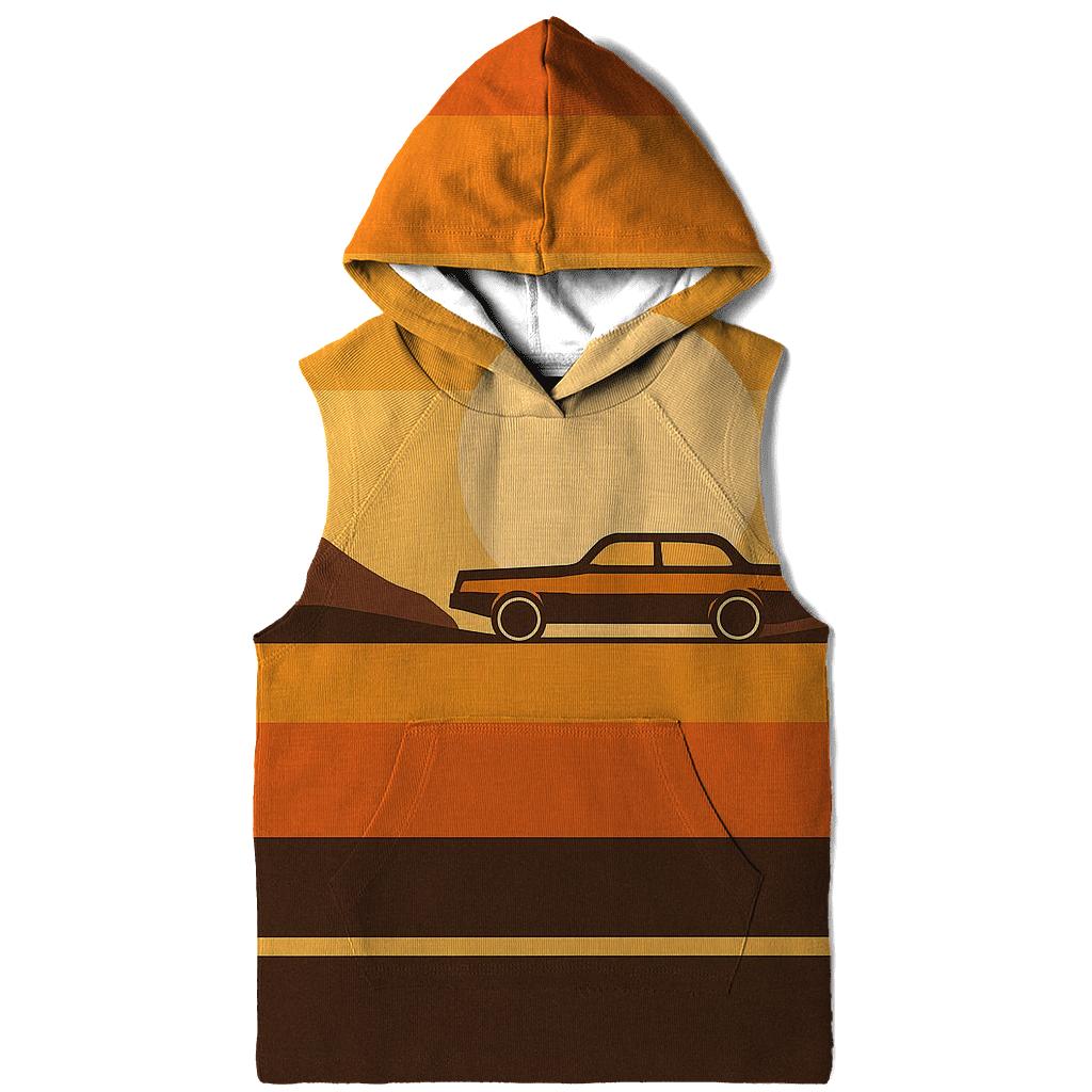 Sunset Stripe Horizon pullover hoodies