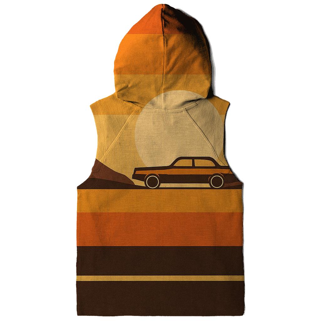 Sunset Stripe Horizon pullover hoodies