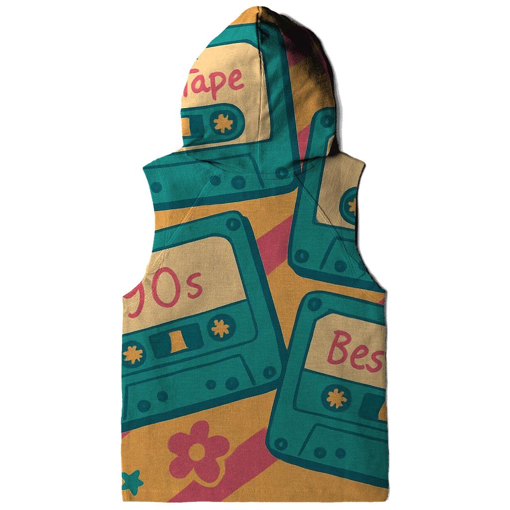 Cassette Collage embroidered hoodies