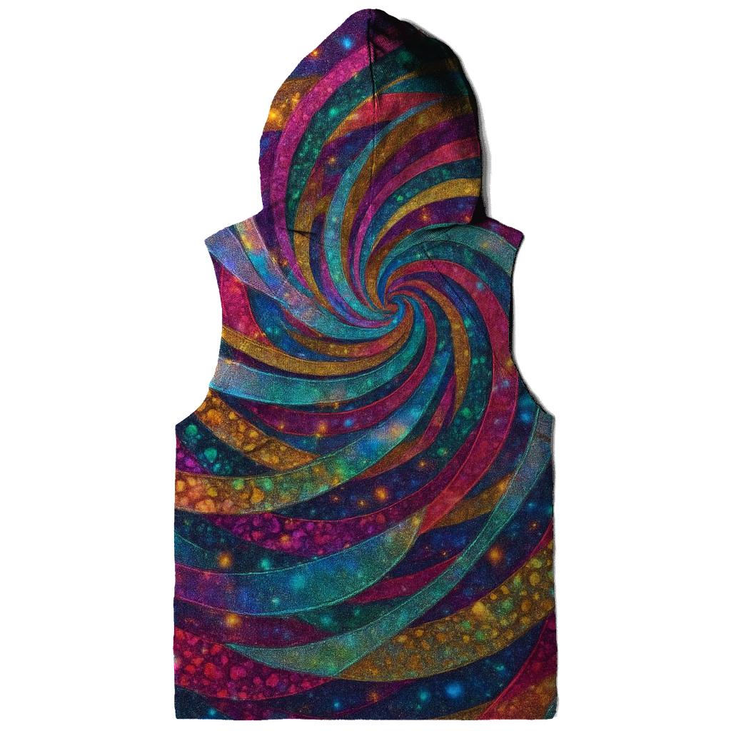 Prismatic Carnival Swirl heavyweight hoodies