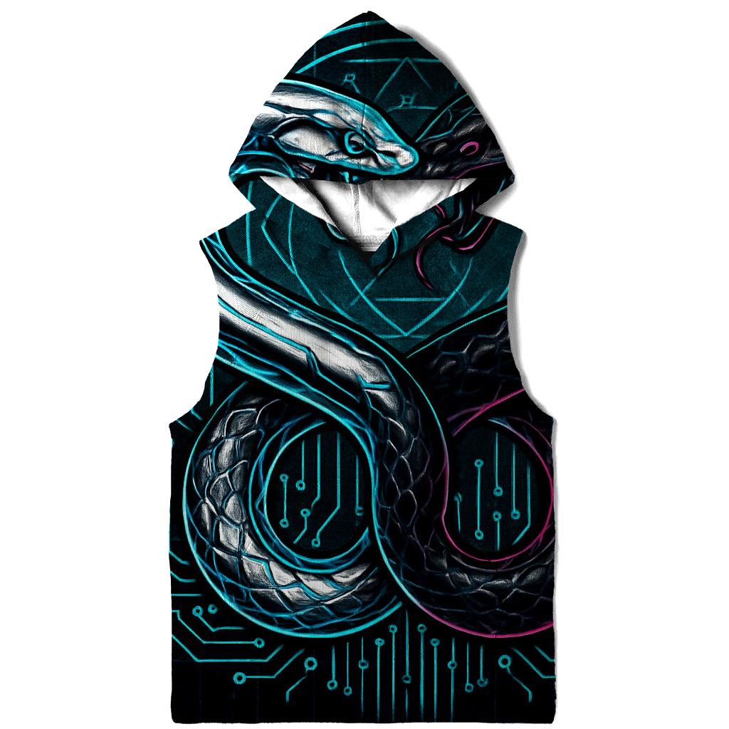 Binary Twin Ouroboros lightweight hoodies