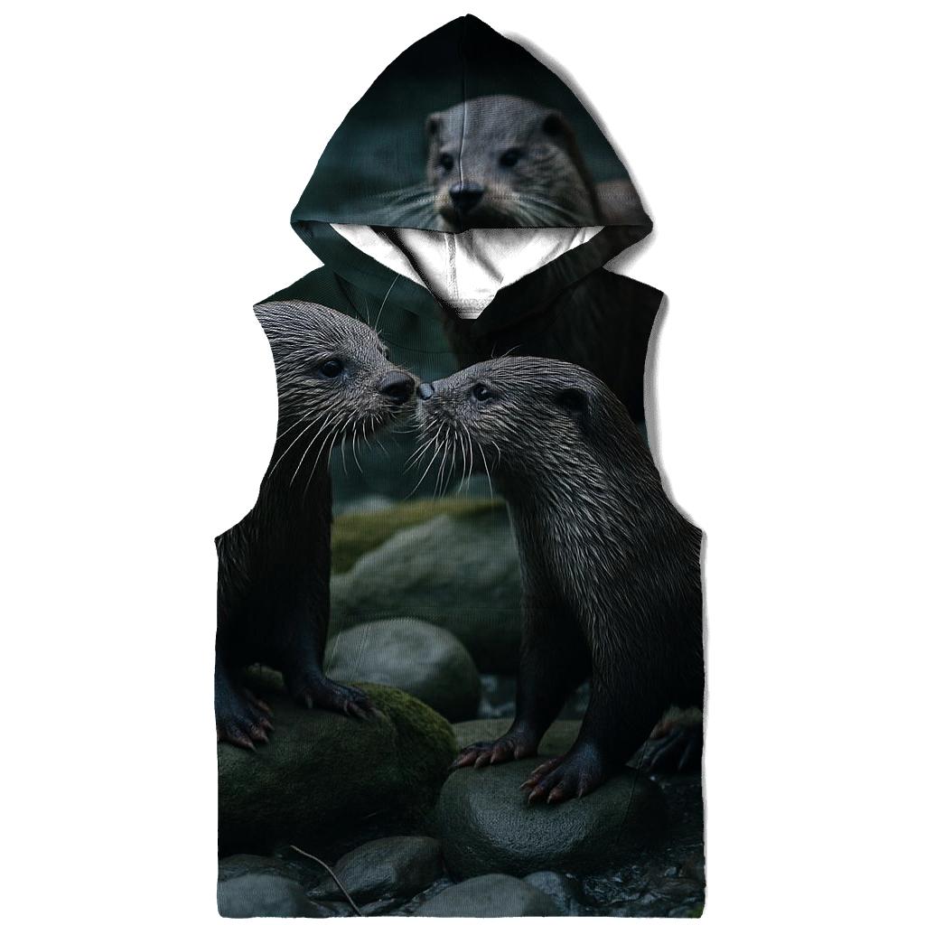 River Bend Otter Play heavyweight hoodies
