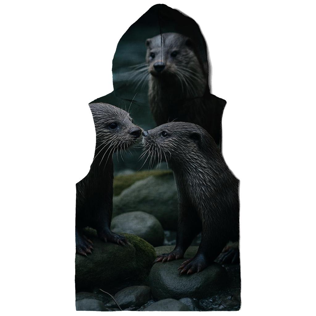 River Bend Otter Play heavyweight hoodies