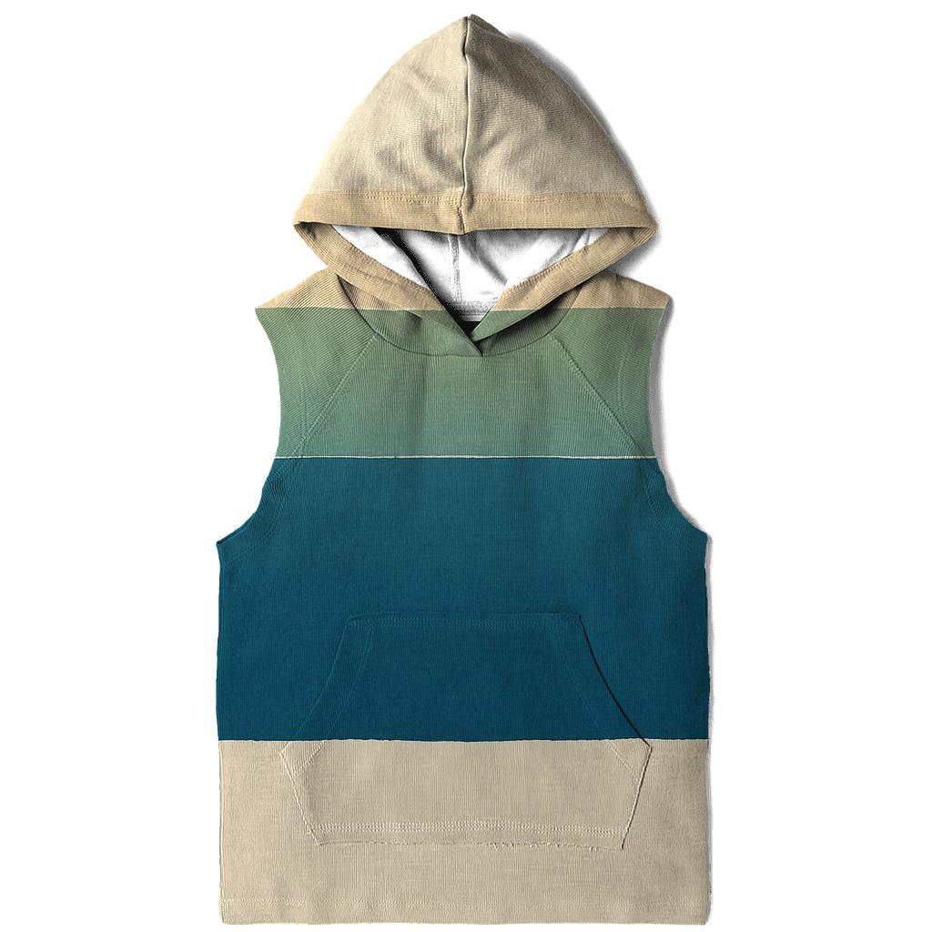 Horizon Lagoon Stripes pullover hoodies