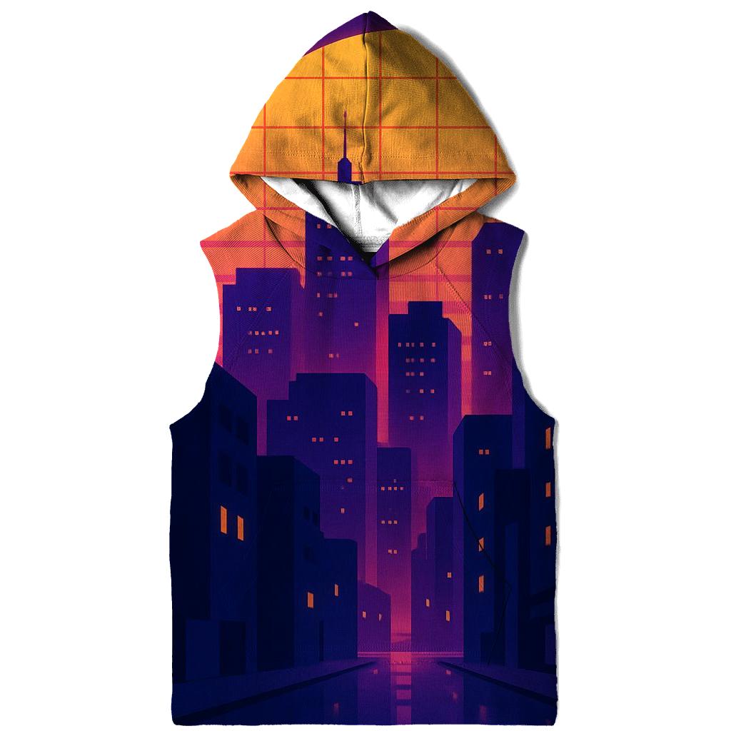 Synthwave Skyline hoodie styles
