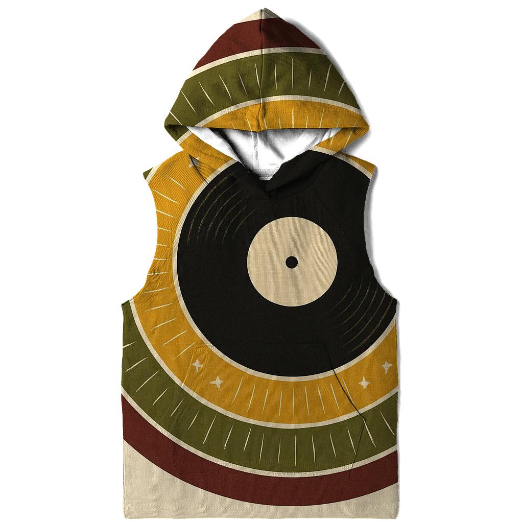 Sunburst Vinyl Label premium hoodies