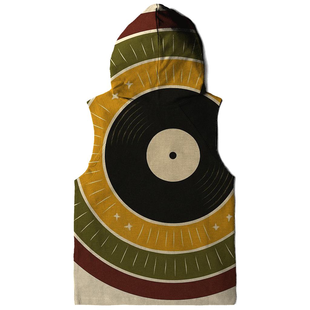 Sunburst Vinyl Label premium hoodies