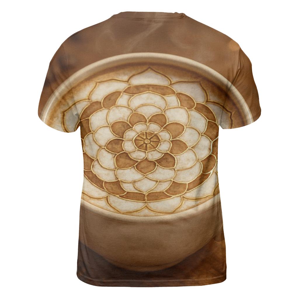 Latte Swirl Mosaic unique graphic print tees