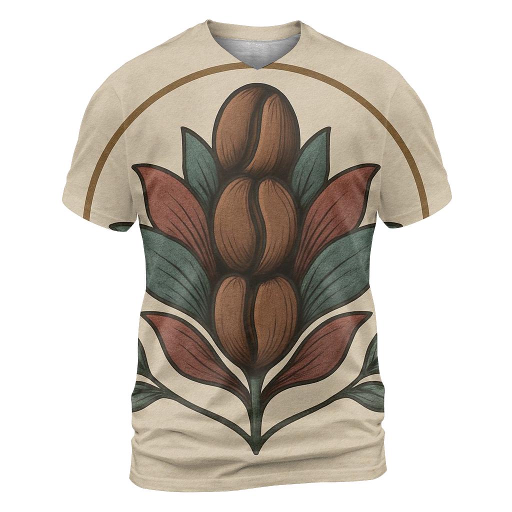 Bean Bloom Emblem custom all-over print shirts
