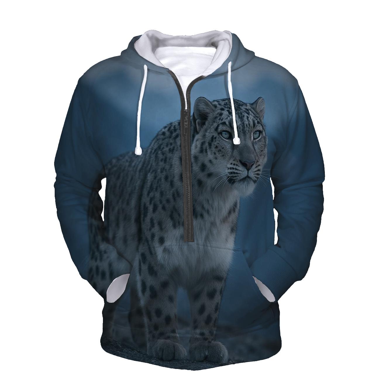 Ridge Ghost Snow Leopard zip-up hoodies