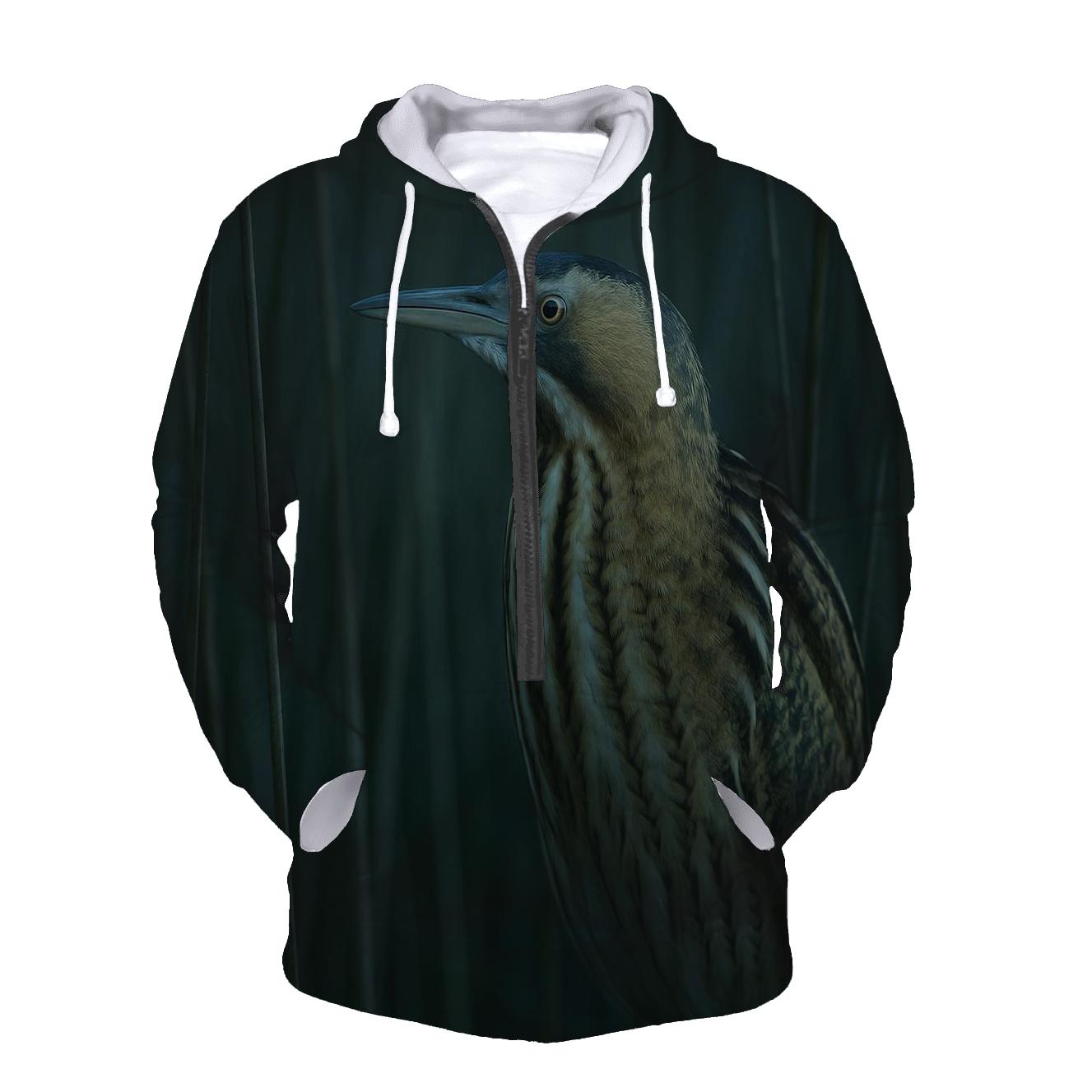 Marsh Nightwatch Bittern printed hoodies