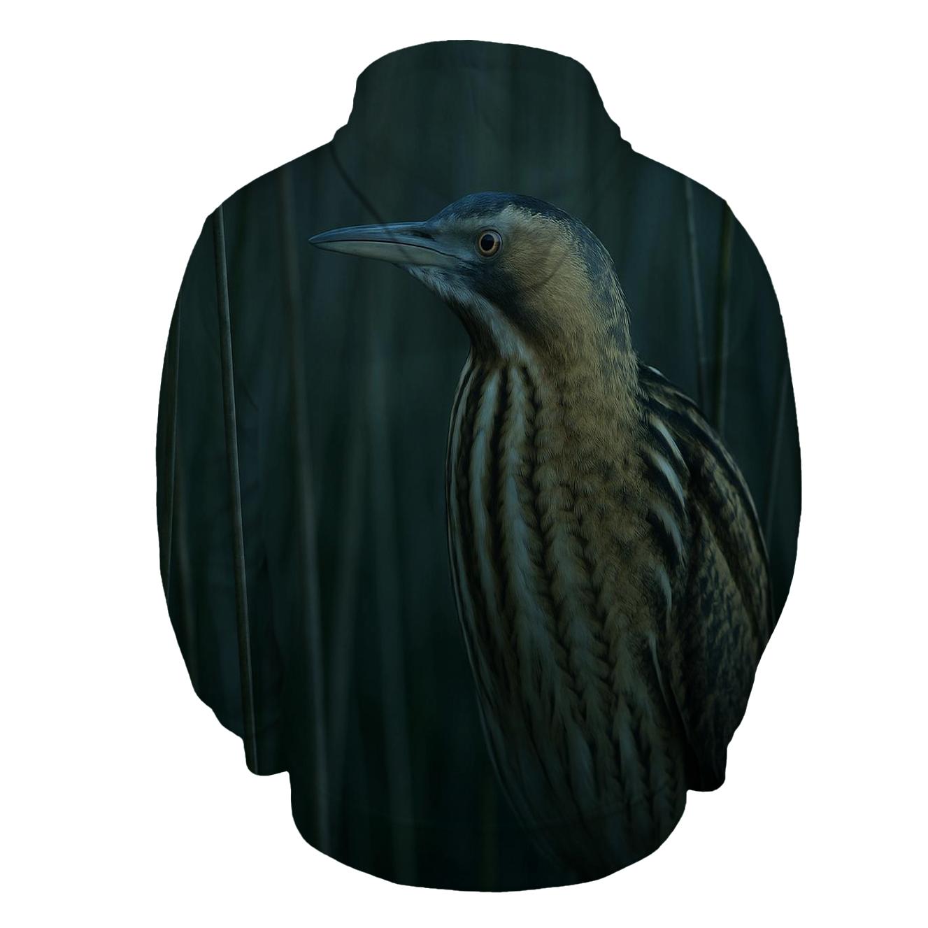 Marsh Nightwatch Bittern printed hoodies