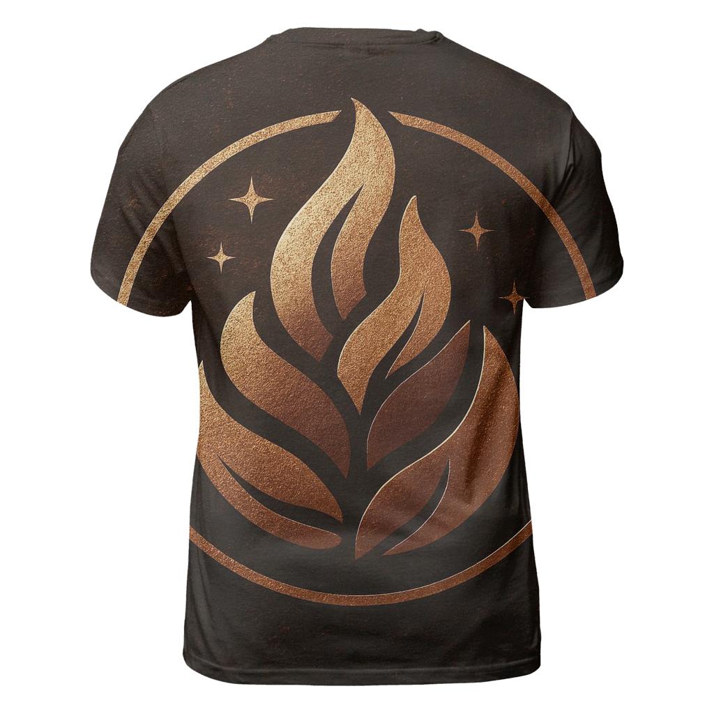 Roast Flame Emblem creative print fashion shirts