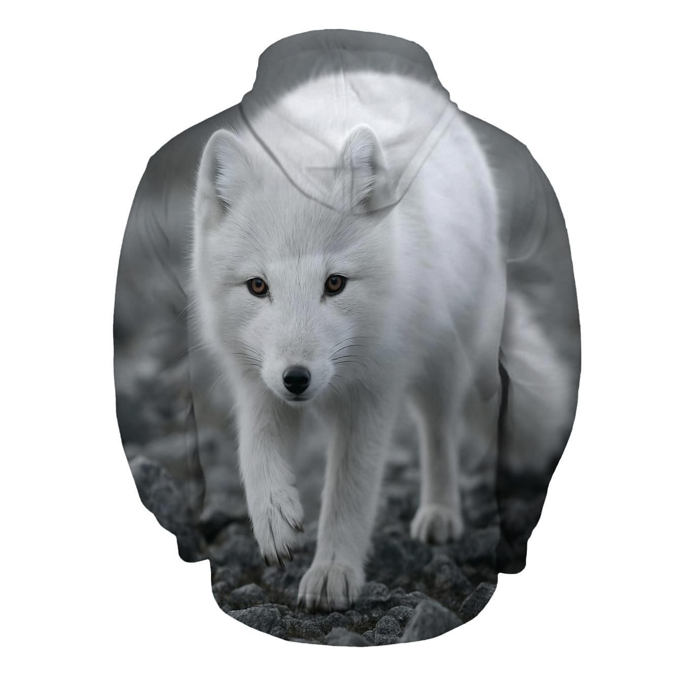 Tundra Forager Arctic Fox hoodie styles