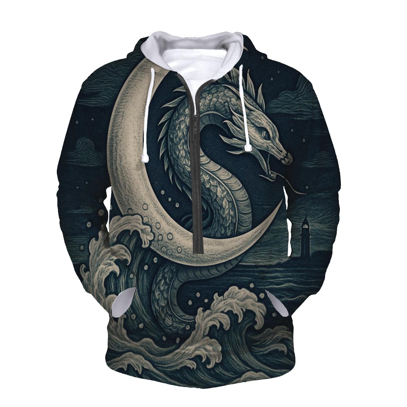 Lunar Tide Ouroboros hoodies fashion
