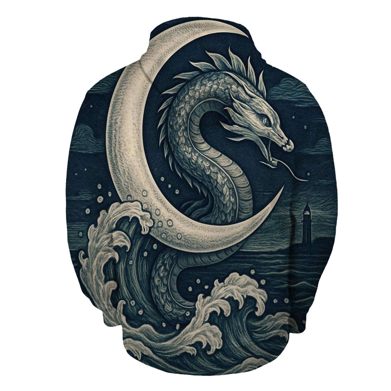 Lunar Tide Ouroboros hoodies fashion