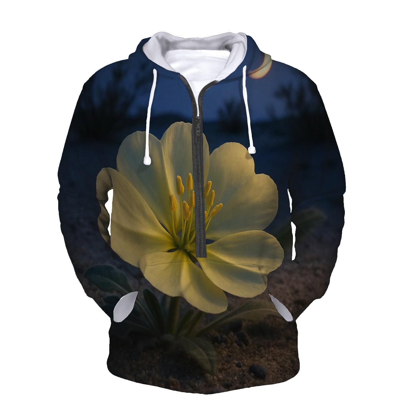 Desert Evening Bloom Crescent lightweight hoodies