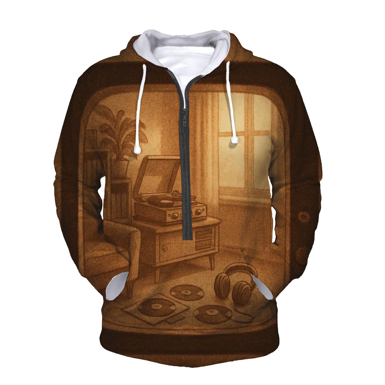 Retro TV Music Room heavyweight hoodies