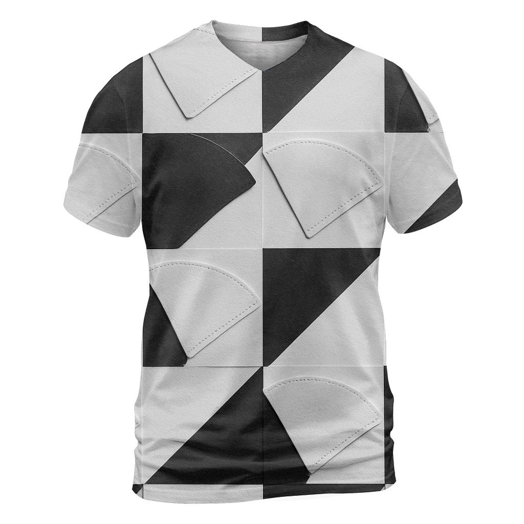 Filter Grid Pattern creative print fashion shirts