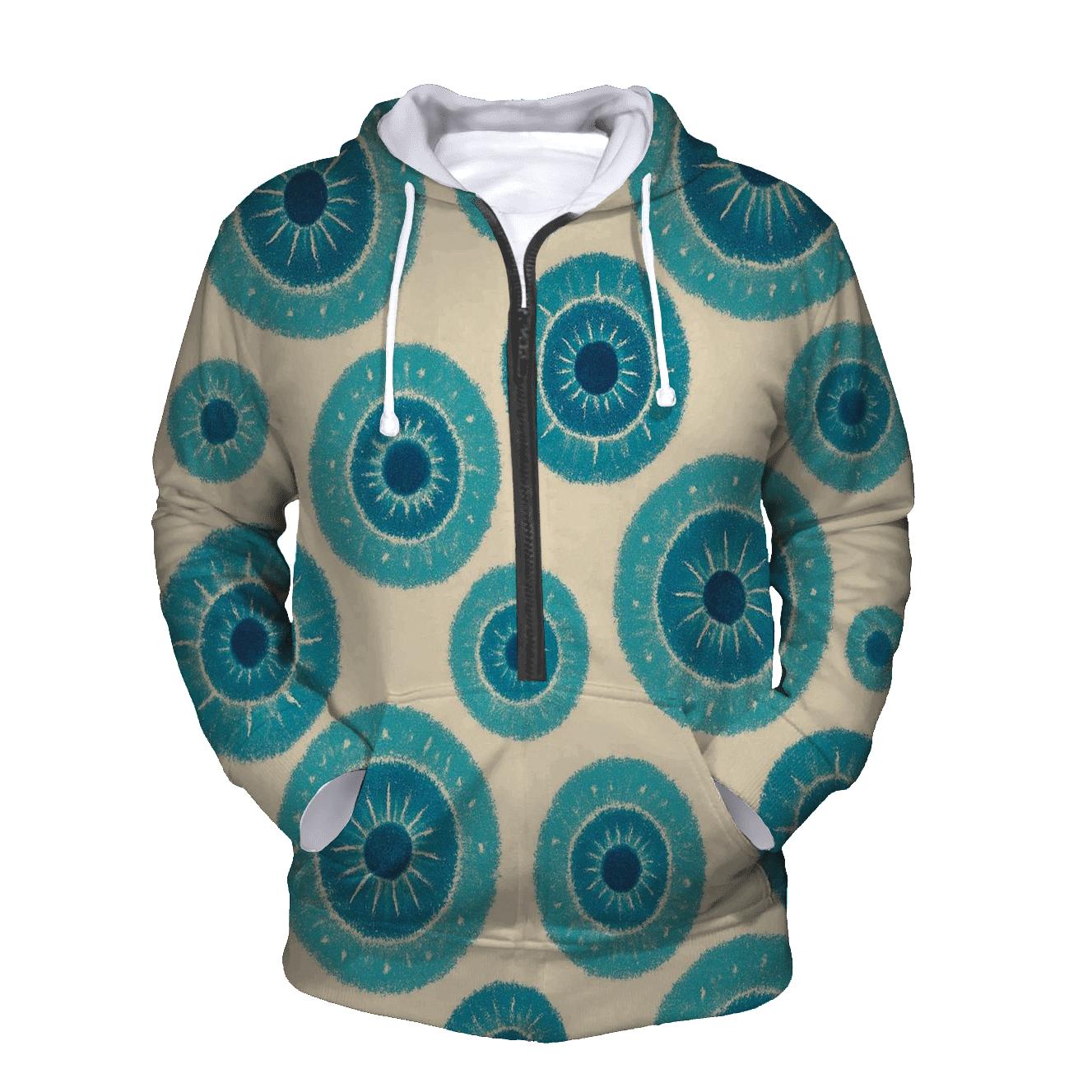 Kumo Rosette Cluster zip-up hoodies