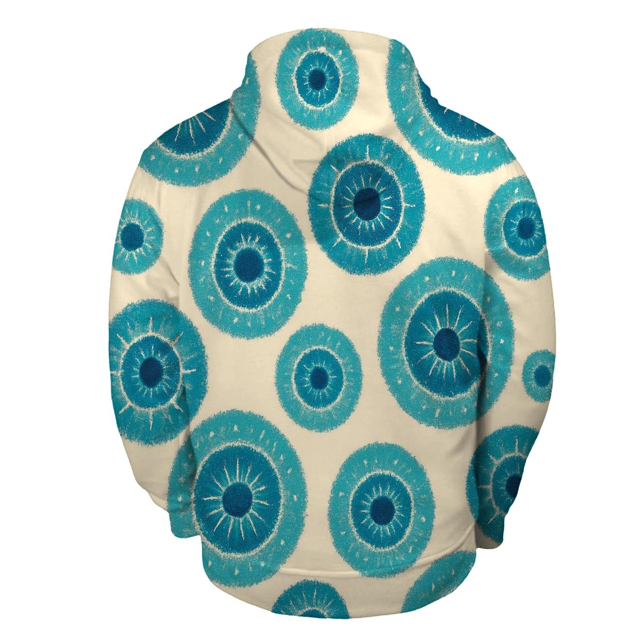 Kumo Rosette Cluster zip-up hoodies