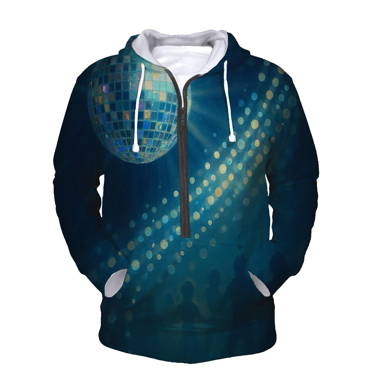 Disco Dot Cascade zip-up hoodies