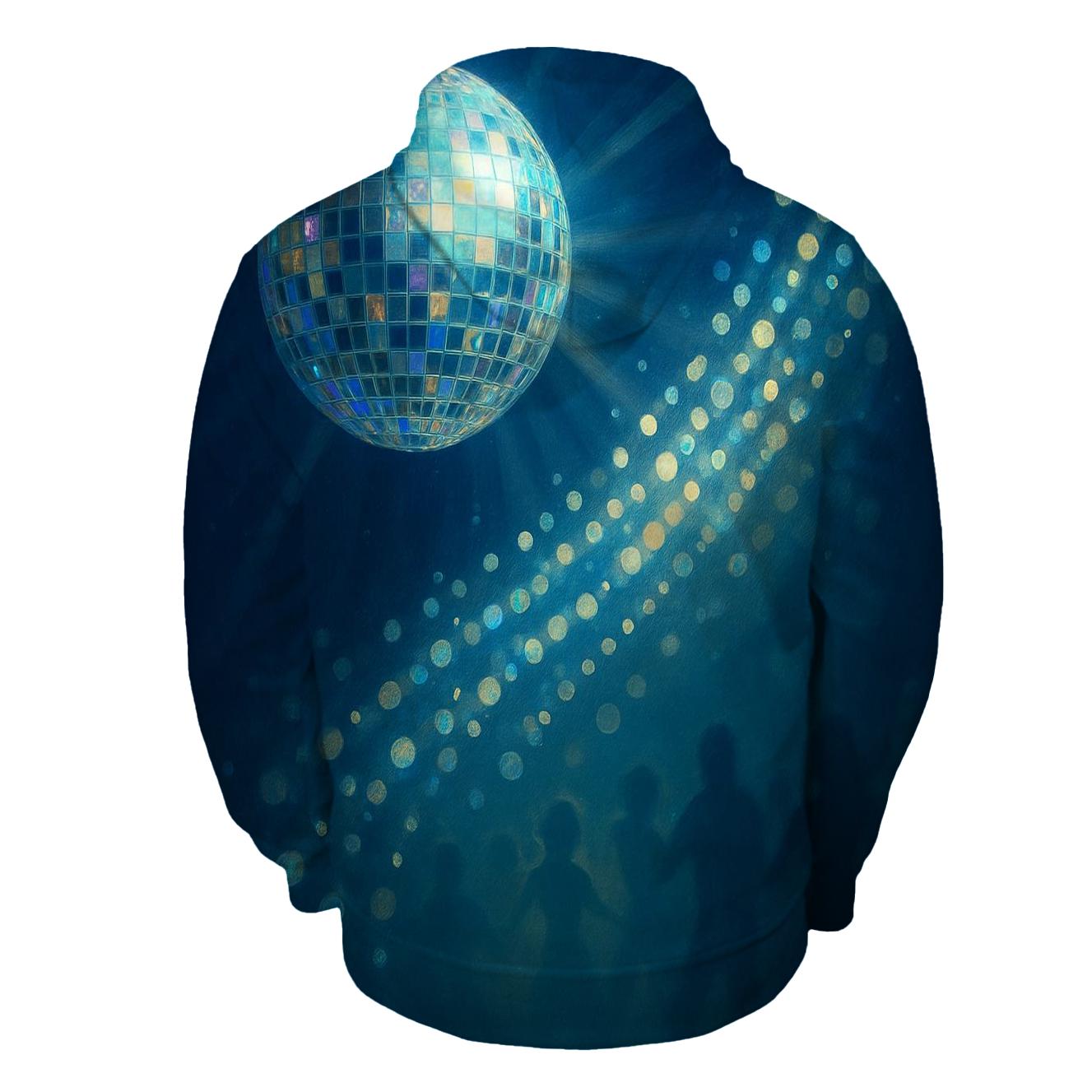 Disco Dot Cascade zip-up hoodies