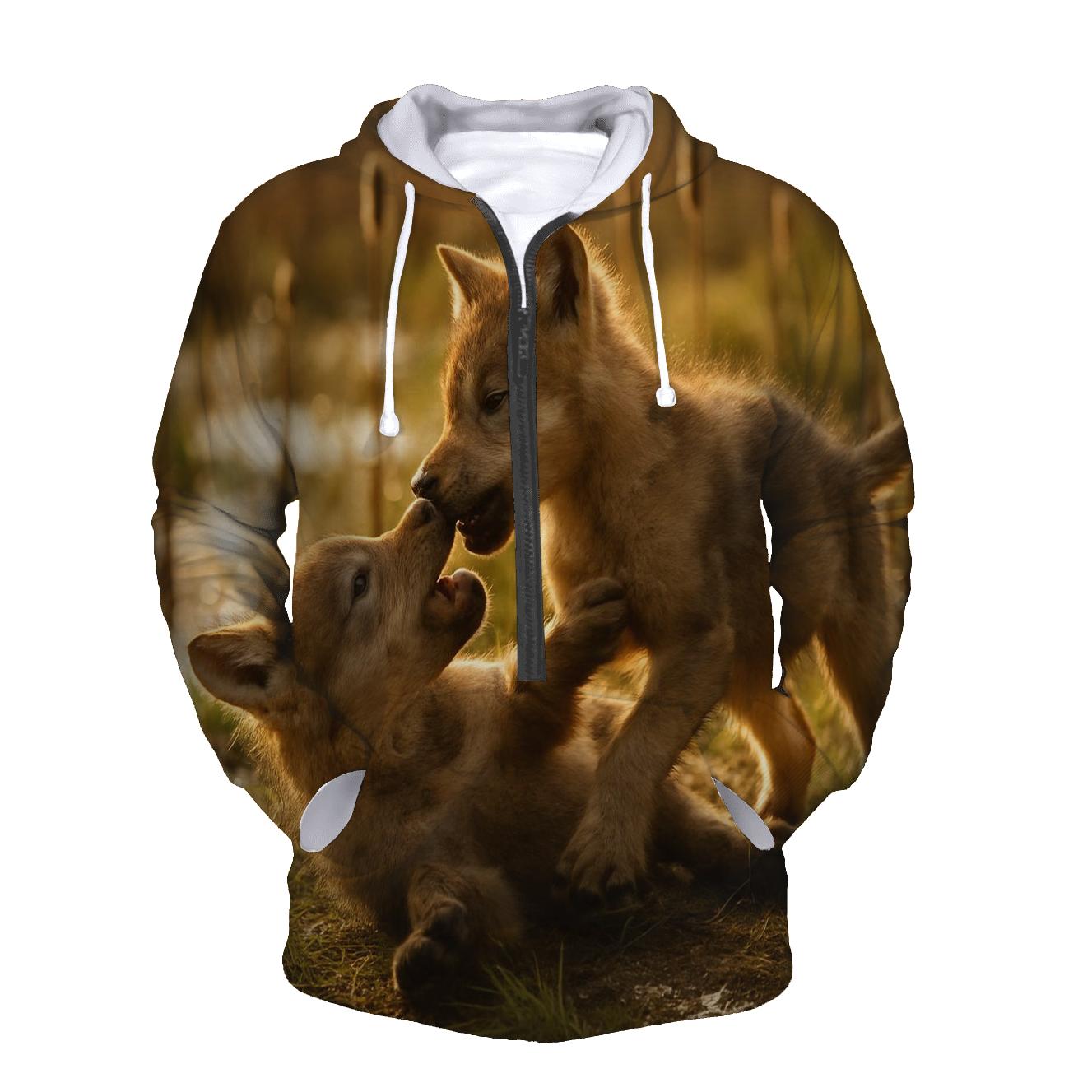 Wetland Pup Playful Tumble hoodie designs