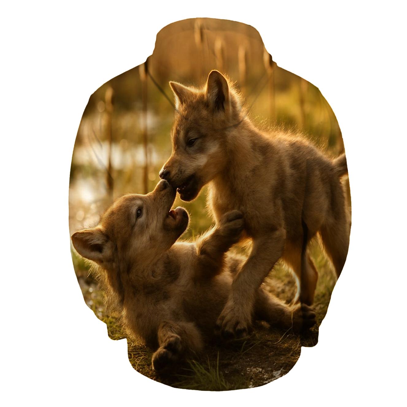 Wetland Pup Playful Tumble hoodie designs