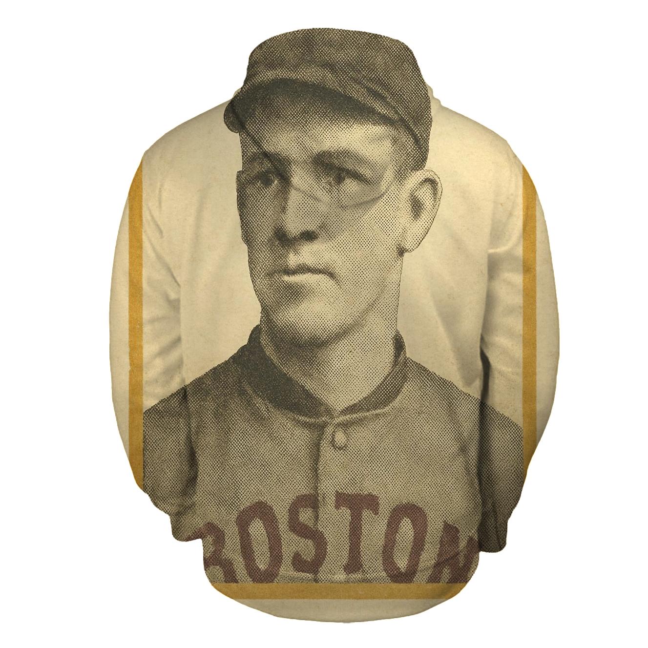 Retro Baseball Card Portrait premium hoodies