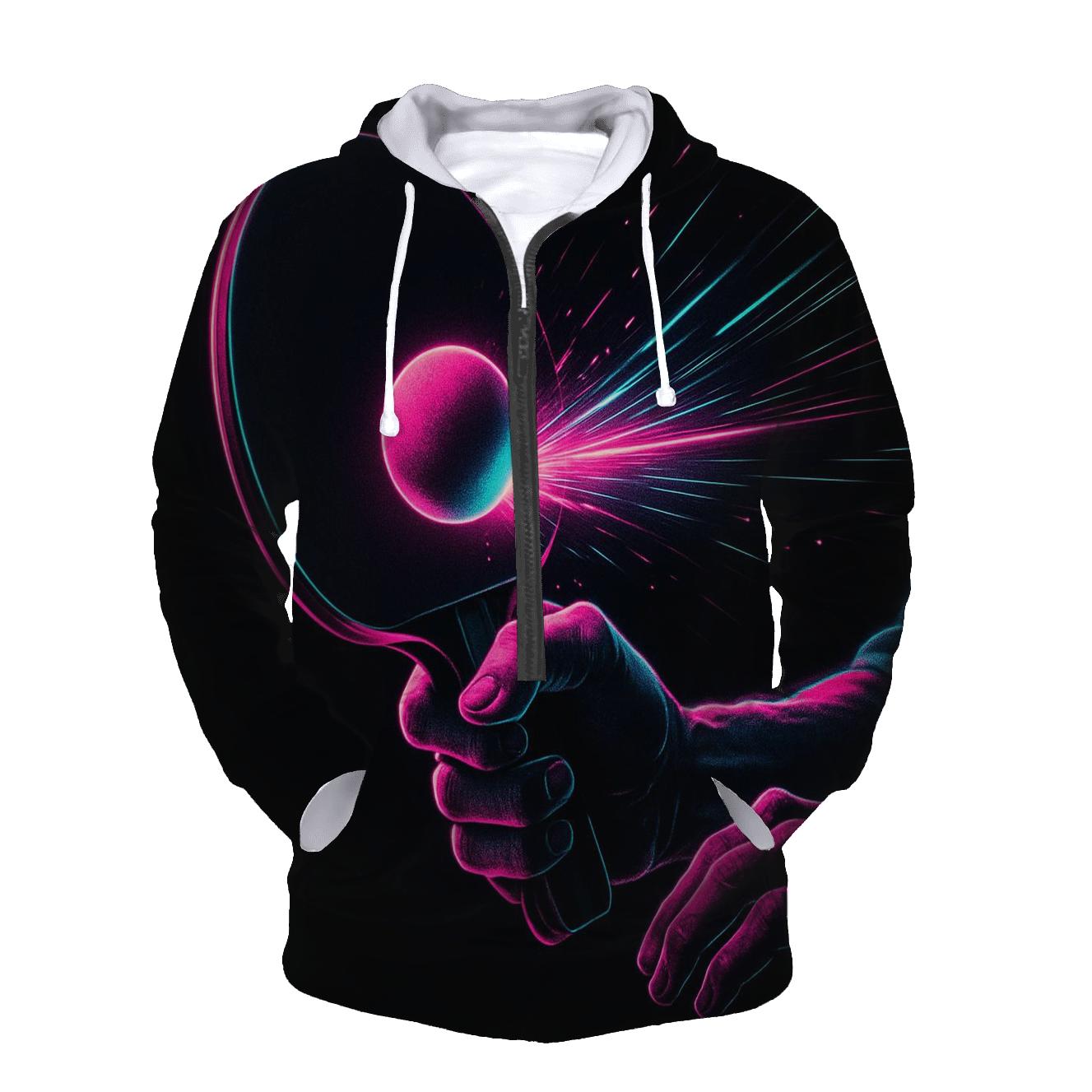 Table Tennis Neon Precision printed hoodies