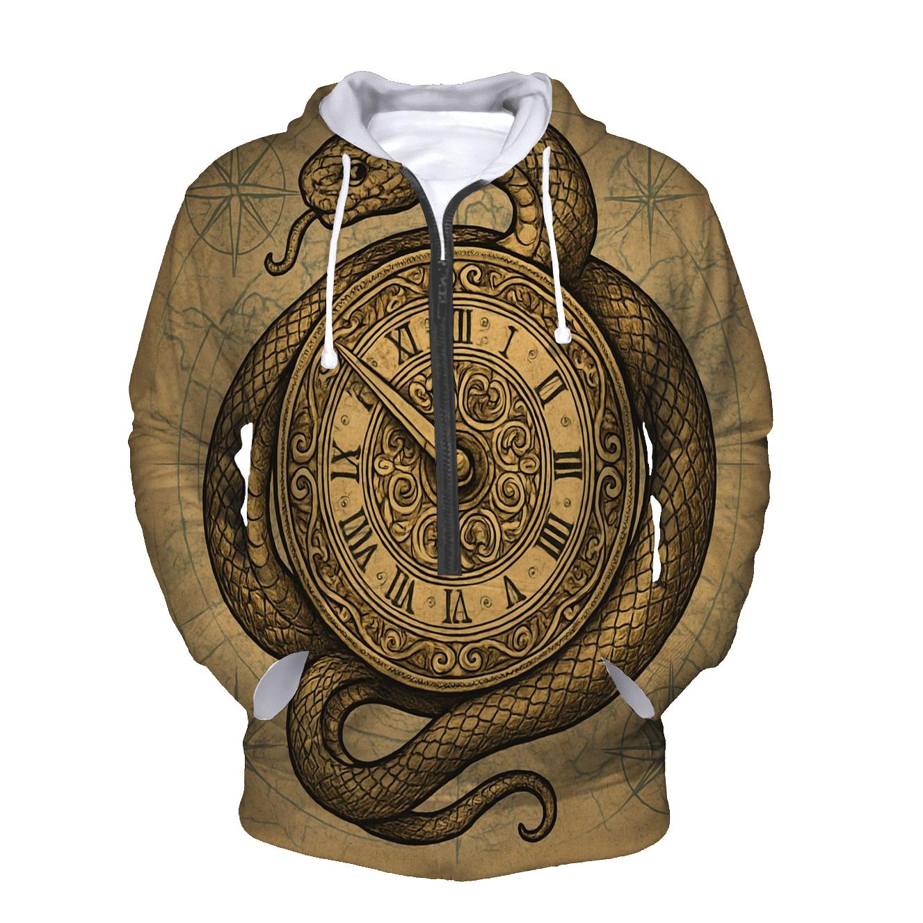 Gilded Chronograph Ouroboros pullover hoodies