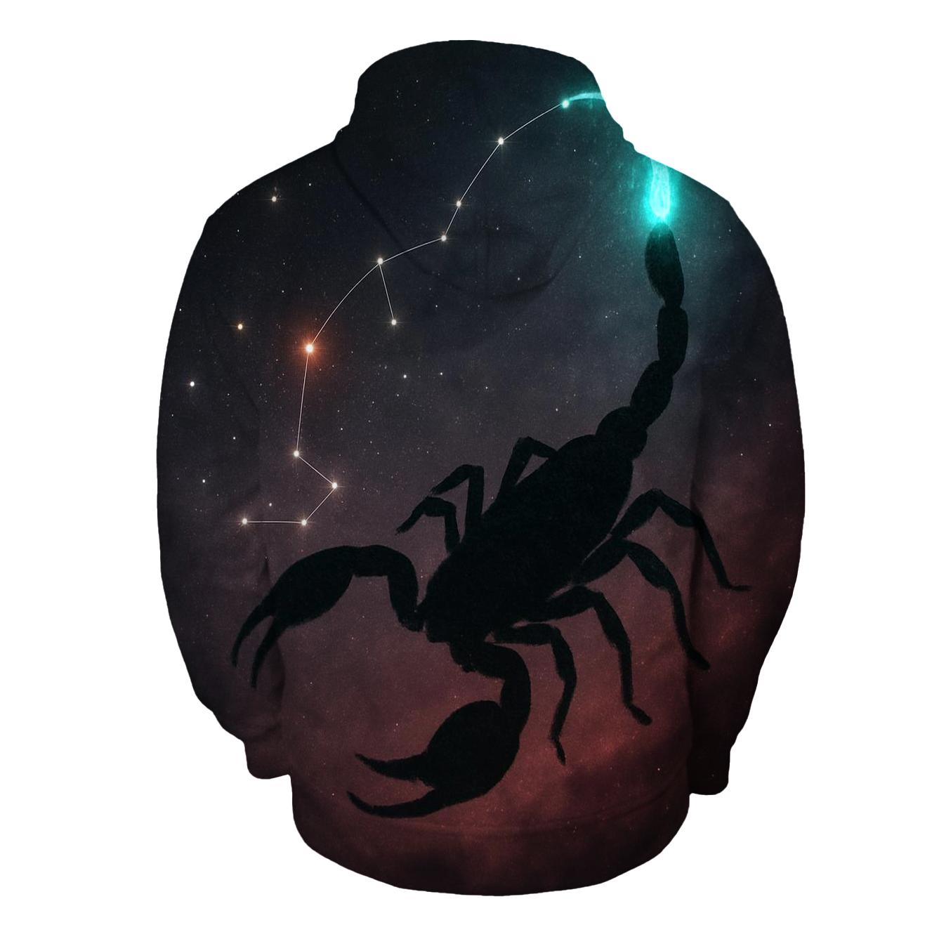 Scorpio Galactic Scorpion hoodie designs